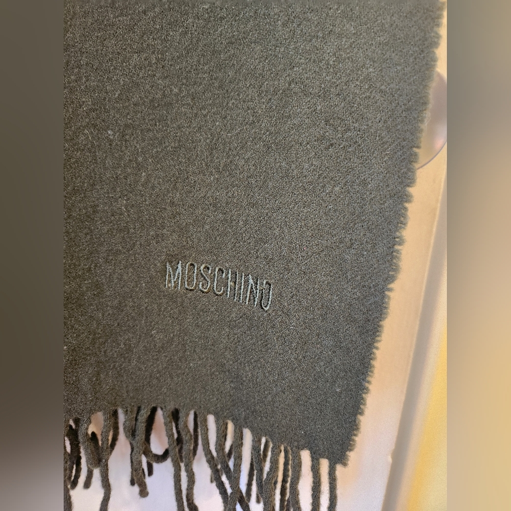 Moschino green scarf